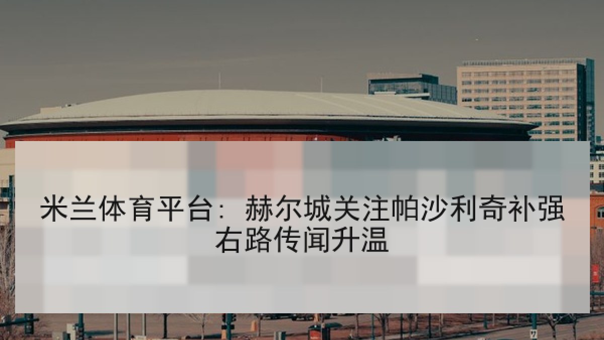 米兰体育平台: 赫尔城关注帕沙利奇补强右路传闻升温